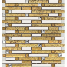 Stainless Steel Mix Glass Mosaic Tiles